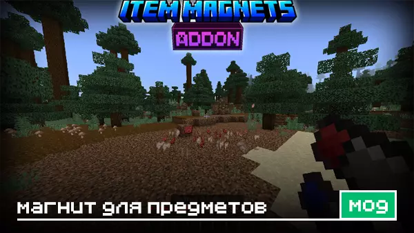 Мод: Магнит для предметов для Minecraft